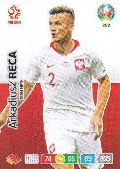 Arkadiusz Reca Poland Panini UEFA EURO 2020#252